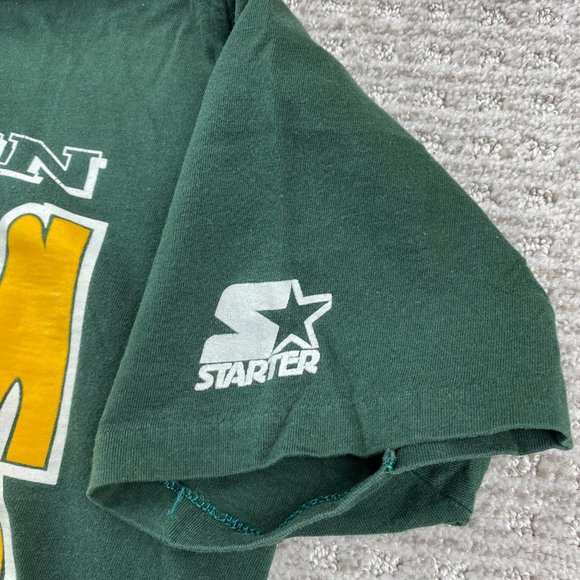 Vintage STARTER 90s Shirt Men Medium M Green 1990 Edmonton Eskimos CFL Football - Picture 8 of 13